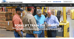 Desktop Screenshot of forklifttrainingsystems.com